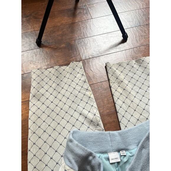 Vintage Wilson MaximaY2K Waist Tie Printed Pull On Straight Leg Leather Suede XL - Picture 4 of 12